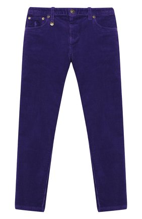Детские вельветовые брюки POLO RALPH LAUREN фиолетового цвета по цене 7985 руб., арт. 313750891 | Фото 1 Детские вельветовые брюки POLO RALPH LAUREN фиолетового цвета, арт. 313750891 | Фото 1