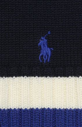 Детский шерстяной шарф POLO RALPH LAUREN темно-синего цвета по цене 4305 руб., арт. 323751652 | Фото 2 Детский шерстяной шарф POLO RALPH LAUREN темно-синего цвета, арт. 323751652 | Фото 2