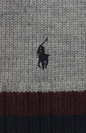 Детский шерстяной шарф POLO RALPH LAUREN серого цвета по цене 4305 руб., арт. 322751652 | Фото 2 Детский шерстяной шарф POLO RALPH LAUREN серого цвета, арт. 322751652 | Фото 2