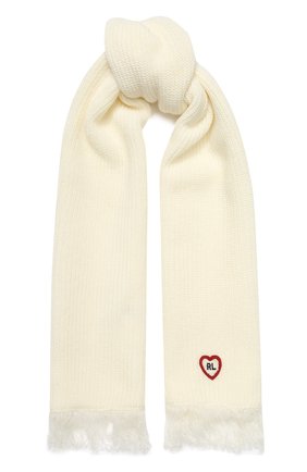 Детский шарф POLO RALPH LAUREN белого цвета, арт. 313751619 | Фото 1 (Материал: Текстиль, Синтетический материал; Статус проверки: Проверена категория)