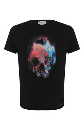Мужская хлопковая футболка ALEXANDER MCQUEEN черного цвета по цене 19350 руб., арт. 595650/Q0Z60 | Фото 1 Мужская хлопковая футболка ALEXANDER MCQUEEN черного цвета, арт. 595650/Q0Z60 | Фото 1