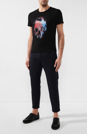 Мужская хлопковая футболка ALEXANDER MCQUEEN черного цвета по цене 19350 руб., арт. 595650/Q0Z60 | Фото 2 Мужская хлопковая футболка ALEXANDER MCQUEEN черного цвета, арт. 595650/Q0Z60 | Фото 2