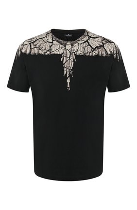 Мужская хлопковая футболка MARCELO BURLON черного цвета по цене 12900 руб., арт. CMAA018R20JER007 | Фото 1 Мужская хлопковая футболка MARCELO BURLON черного цвета, арт. CMAA018R20JER007 | Фото 1