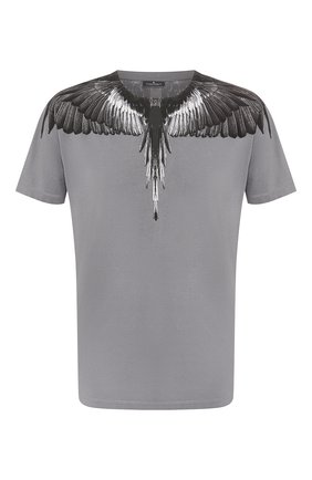 Мужская хлопковая футболка MARCELO BURLON серого цвета по цене 21250 руб., арт. CMAA018R20JER006 | Фото 1 Мужская хлопковая футболка MARCELO BURLON серого цвета, арт. CMAA018R20JER006 | Фото 1 (Материал внешний: Хлопок; Длина (для топов): Стандартные; Рукава: Короткие; Статус проверки: Проверена категория; Принт: С принтом; Стили: Кэжуэл)