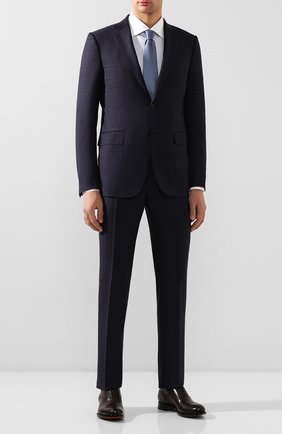 Мужской шерстяной костюм ERMENEGILDO ZEGNA темно-синего цвета по цене 172500 руб., арт. 722051/221225 | Фото 1 Мужской шерстяной костюм ERMENEGILDO ZEGNA темно-синего цвета, арт. 722051/221225 | Фото 1