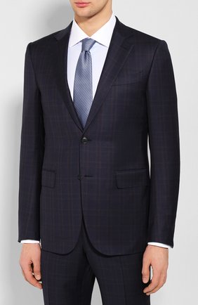 Мужской шерстяной костюм ERMENEGILDO ZEGNA темно-синего цвета по цене 172500 руб., арт. 722051/221225 | Фото 2 Мужской шерстяной костюм ERMENEGILDO ZEGNA темно-синего цвета, арт. 722051/221225 | Фото 2