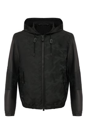 Мужской комбинированный бомбер ZEGNA COUTURE черного цвета по цене 299500 руб., арт. CUC33/7U113 | Фото 1 Мужской комбинированный бомбер ZEGNA COUTURE черного цвета, арт. CUC33/7U113 | Фото 1 (Материал подклада: Синтетический материал; Рукава: Длинные; Материал внешний: Синтетический материал; Длина (верхняя одежда): Короткие; Мужское Кросс-КТ: Верхняя одежда; Кросс-КТ: Куртка; Стили: Кэжуэл; Принт: С принтом; Статус проверки: Проверена категория)