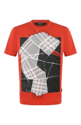 Мужская хлопковая футболка Z ZEGNA красного цвета по цене 17550 руб., арт. VU372/ZZ630E | Фото 1 Мужская хлопковая футболка Z ZEGNA красного цвета, арт. VU372/ZZ630E | Фото 1
