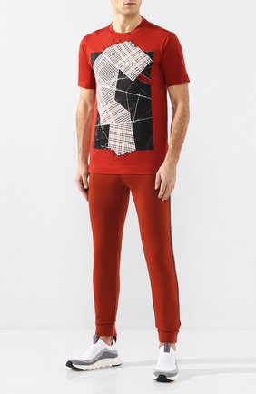 Мужская хлопковая футболка Z ZEGNA красного цвета по цене 17550 руб., арт. VU372/ZZ630E | Фото 2 Мужская хлопковая футболка Z ZEGNA красного цвета, арт. VU372/ZZ630E | Фото 2