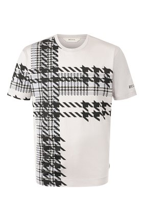 Мужская хлопковая футболка Z ZEGNA серого цвета по цене 17300 руб., арт. VU372/ZZ650G | Фото 1 Мужская хлопковая футболка Z ZEGNA серого цвета, арт. VU372/ZZ650G | Фото 1