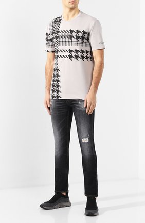 Мужская хлопковая футболка Z ZEGNA серого цвета по цене 17300 руб., арт. VU372/ZZ650G | Фото 2 Мужская хлопковая футболка Z ZEGNA серого цвета, арт. VU372/ZZ650G | Фото 2