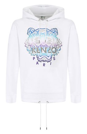 Мужской хлопковое худи holiday KENZO белого цвета по цене 34500 руб., арт. F965SW4444X7 | Фото 1 Мужской хлопковое худи holiday KENZO белого цвета, арт. F965SW4444X7 | Фото 1