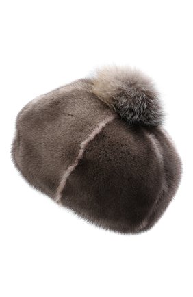 Женский берет из меха норки FURLAND серого цвета по цене 51700 руб., арт. 0170900110206600939 | Фото 3 Женский берет из меха норки FURLAND серого цвета, арт. 0170900110206600939 | Фото 3