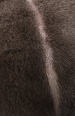 Женский берет из меха норки FURLAND серого цвета, арт. 0170900110206600939 | Фото 4 (Материал: Натуральный мех)