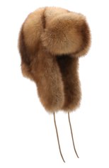 Женская шапка-ушанка из меха соболя FURLAND коричневого цвета, арт. 0098001910047300000 | Фото 1 (Материал: Натуральный мех)