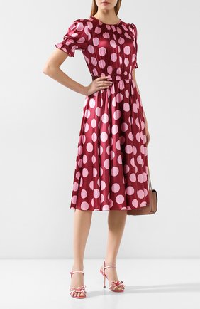 Женские текстильные босоножки DOLCE & GABBANA фуксия цвета по цене 71600 руб., арт. CR0964/AX086 | Фото 2 Женские текстильные босоножки DOLCE & GABBANA фуксия цвета, арт. CR0964/AX086 | Фото 2