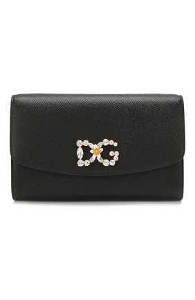 Женские кошелек на цепочке DOLCE & GABBANA черного цвета по цене 59500 руб., арт. BI1275/AU771 | Фото 1 Женские кошелек на цепочке DOLCE & GABBANA черного цвета, арт. BI1275/AU771 | Фото 1