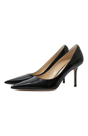 Женская кожаные туфли love 85 JIMMY CHOO черного цвета по цене 49950 руб., арт. L0VE 85/PWJ | Фото 1 Женская кожаные туфли love 85 JIMMY CHOO черного цвета, арт. L0VE 85/PWJ | Фото 1