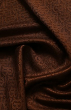 Женский платок из смеси шелка и шерсти BURBERRY коричневого цвета по цене 34100 руб., арт. 8019023 | Фото 2 Женский платок из смеси шелка и шерсти BURBERRY коричневого цвета, арт. 8019023 | Фото 2