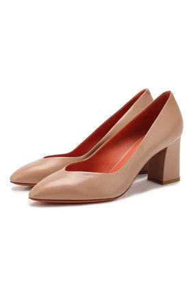 Женская кожаные туфли SANTONI бежевого цвета по цене 36250 руб., арт. WDHZ58610HI2RSZAP29 | Фото 1 Женская кожаные туфли SANTONI бежевого цвета, арт. WDHZ58610HI2RSZAP29 | Фото 1