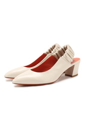 Женская кожаные туфли SANTONI белого цвета по цене 37550 руб., арт. WDHC58569HI2CVPKI95 | Фото 1 Женская кожаные туфли SANTONI белого цвета, арт. WDHC58569HI2CVPKI95 | Фото 1