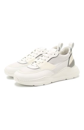 Женские кожаные кроссовки SANTONI белого цвета по цене 31850 руб., арт. WBKI60670GEGXSSPI20 | Фото 1 Женские кожаные кроссовки SANTONI белого цвета, арт. WBKI60670GEGXSSPI20 | Фото 1