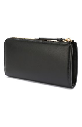 Женские кожаный кошелек CHLOÉ черного цвета по цене 36900 руб., арт. CHC19WP084A37 | Фото 2 Женские кожаный кошелек CHLOÉ черного цвета, арт. CHC19WP084A37 | Фото 2