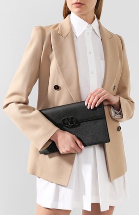 Женские кожаный футляр valentino garavani VALENTINO черного цвета по цене 51950 руб., арт. TW2P0T44/RQR | Фото 2 Женские кожаный футляр valentino garavani VALENTINO черного цвета, арт. TW2P0T44/RQR | Фото 2