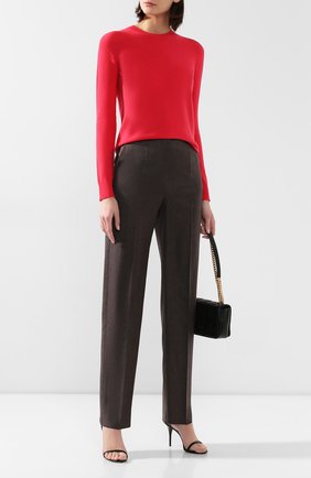 Женский кашемировый пуловер GIORGIO ARMANI розового цвета по цене 82550 руб., арт. 3HAM17/AM83Z | Фото 2 Женский кашемировый пуловер GIORGIO ARMANI розового цвета, арт. 3HAM17/AM83Z | Фото 2 (Статус проверки: Проверена категория; Рукава: Длинные; Материал внешний: Кашемир, Шерсть; Длина (для топов): Стандартные; Стили: Минимализм, Кэжуэл, Классический; Женское Кросс-КТ: Пуловер-одежда)