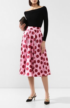 Женская шелковая юбка DOLCE & GABBANA розового цвета по цене 110000 руб., арт. F4BTGT/FSAZF | Фото 2 Женская шелковая юбка DOLCE & GABBANA розового цвета, арт. F4BTGT/FSAZF | Фото 2