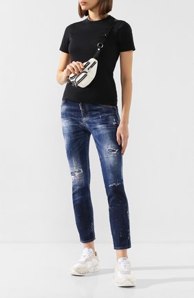 Женские джинсы DSQUARED2 синего цвета по цене 47200 руб., арт. S75LB0325/S30342 | Фото 2 Женские джинсы DSQUARED2 синего цвета, арт. S75LB0325/S30342 | Фото 2