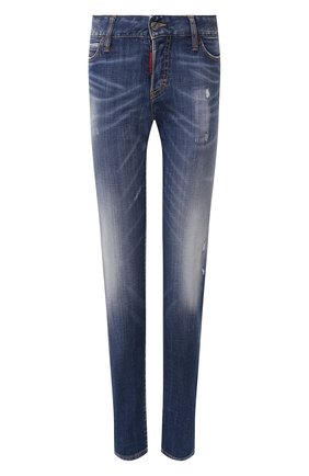 Женские джинсы DSQUARED2 темно-синего цвета по цене 39950 руб., арт. S75LB0323/S30342 | Фото 1 Женские джинсы DSQUARED2 темно-синего цвета, арт. S75LB0323/S30342 | Фото 1