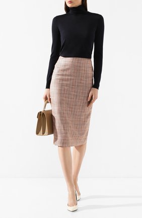 Женская юбка KITON бежевого цвета по цене 127500 руб., арт. D19209K06S58 | Фото 2 Женская юбка KITON бежевого цвета, арт. D19209K06S58 | Фото 2