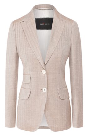 Женский жакет KITON бежевого цвета по цене 264000 руб., арт. D47528K09S40 | Фото 1 Женский жакет KITON бежевого цвета, арт. D47528K09S40 | Фото 1