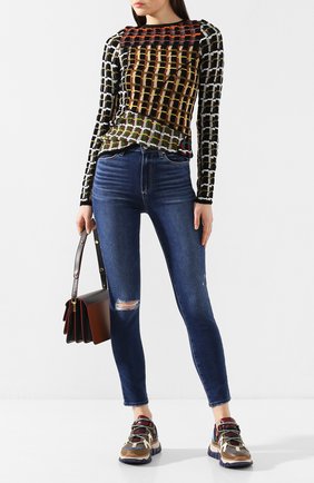 Женские джинсы PAIGE синего цвета по цене 23600 руб., арт. 2824F72-7476 | Фото 2 Женские джинсы PAIGE синего цвета, арт. 2824F72-7476 | Фото 2