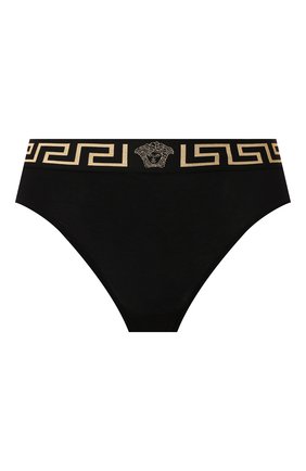 Женские трусы-слипы VERSACE черного цвета по цене 5355 руб., арт. AUD01040/A232741 | Фото 1 Женские трусы-слипы VERSACE черного цвета, арт. AUD01040/A232741 | Фото 1