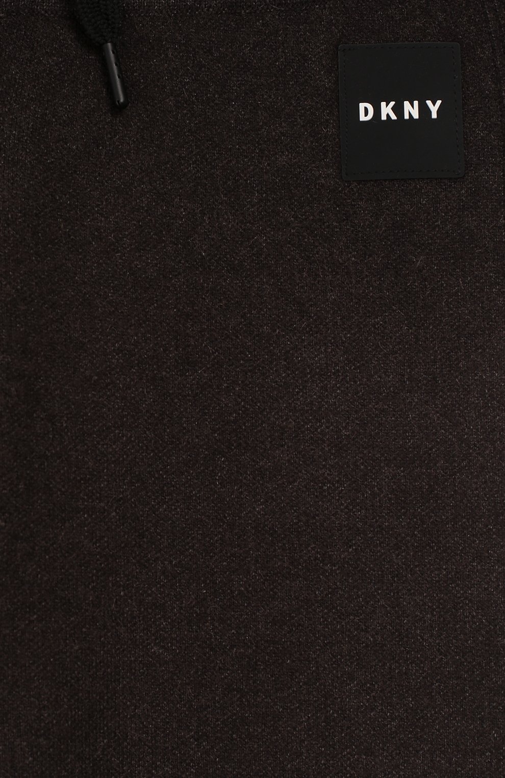 Детские брюки DKNY серого цвета, арт. D34966 | Фото 3 (Девочки Кросс-КТ: Брюки-одежда; Случай: Повседневный; Статус проверки: Проверена категория; Ростовка одежда: 10 - 11 лет | 140 - 146см, 12 лет | 152 см)