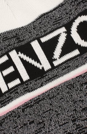 Детского шапка KENZO черного цвета по цене 5140 руб., арт. KP90008 | Фото 3 Детского шапка KENZO черного цвета, арт. KP90008 | Фото 3