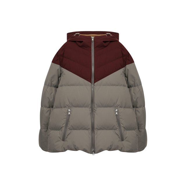 фото Пуховая куртка с капюшоном brunello cucinelli