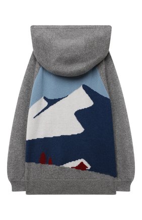 Детский кашемировая толстовка LORO PIANA серого цвета по цене 92850 руб., арт. FAL0598 | Фото 2 Детский кашемировая толстовка LORO PIANA серого цвета, арт. FAL0598 | Фото 2