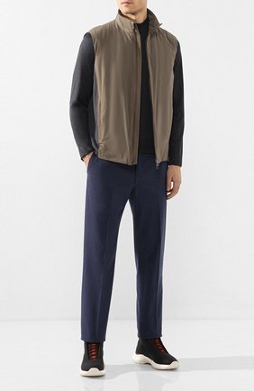 Мужской жилет LORO PIANA хаки цвета по цене 207000 руб., арт. FAL0268 | Фото 2 Мужской жилет LORO PIANA хаки цвета, арт. FAL0268 | Фото 2