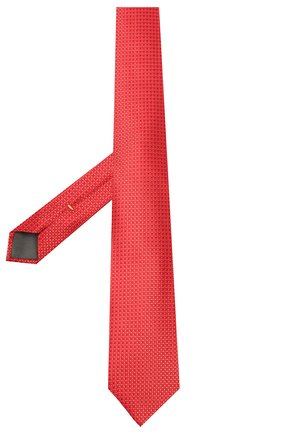Мужской шелковый галстук CANALI красного цвета по цене 9575 руб., арт. 18/HJ02617 | Фото 2 Мужской шелковый галстук CANALI красного цвета, арт. 18/HJ02617 | Фото 2