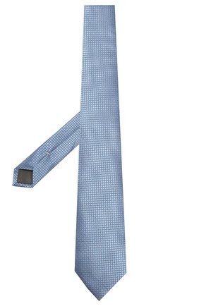 Мужской шелковый галстук CANALI голубого цвета по цене 10600 руб., арт. 18/HJ02613 | Фото 2 Мужской шелковый галстук CANALI голубого цвета, арт. 18/HJ02613 | Фото 2
