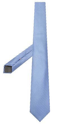 Мужской шелковый галстук CANALI голубого цвета по цене 9575 руб., арт. 18/HJ02610 | Фото 2 Мужской шелковый галстук CANALI голубого цвета, арт. 18/HJ02610 | Фото 2