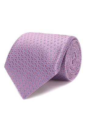 Мужской шелковый галстук CANALI сиреневого цвета по цене 9575 руб., арт. 18/HJ02609 | Фото 1 Мужской шелковый галстук CANALI сиреневого цвета, арт. 18/HJ02609 | Фото 1