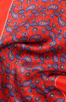 Мужской шелковый платок CANALI красного цвета по цене 6300 руб., арт. 03/HS02761 | Фото 2 Мужской шелковый платок CANALI красного цвета, арт. 03/HS02761 | Фото 2