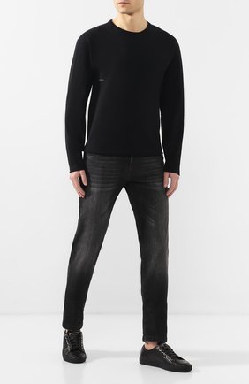 Мужская хлопковый лонгслив BOTTEGA VENETA черного цвета по цене 28100 руб., арт. 610265/VF1U0 | Фото 2 Мужская хлопковый лонгслив BOTTEGA VENETA черного цвета, арт. 610265/VF1U0 | Фото 2