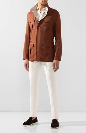Мужская куртка из смеси шерсти и льна KITON светло-коричневого цвета, арт. UW0661V07S76 | Фото 2 (Кросс-КТ: Куртка; Мужское Кросс-КТ: шерсть и кашемир, Верхняя одежда; Материал внешний: Шерсть; Рукава: Длинные; Длина (верхняя одежда): До середины бедра; Региональные ограничения белый список (Axapta Mercury): RU; Статус проверки: Проверена категория)