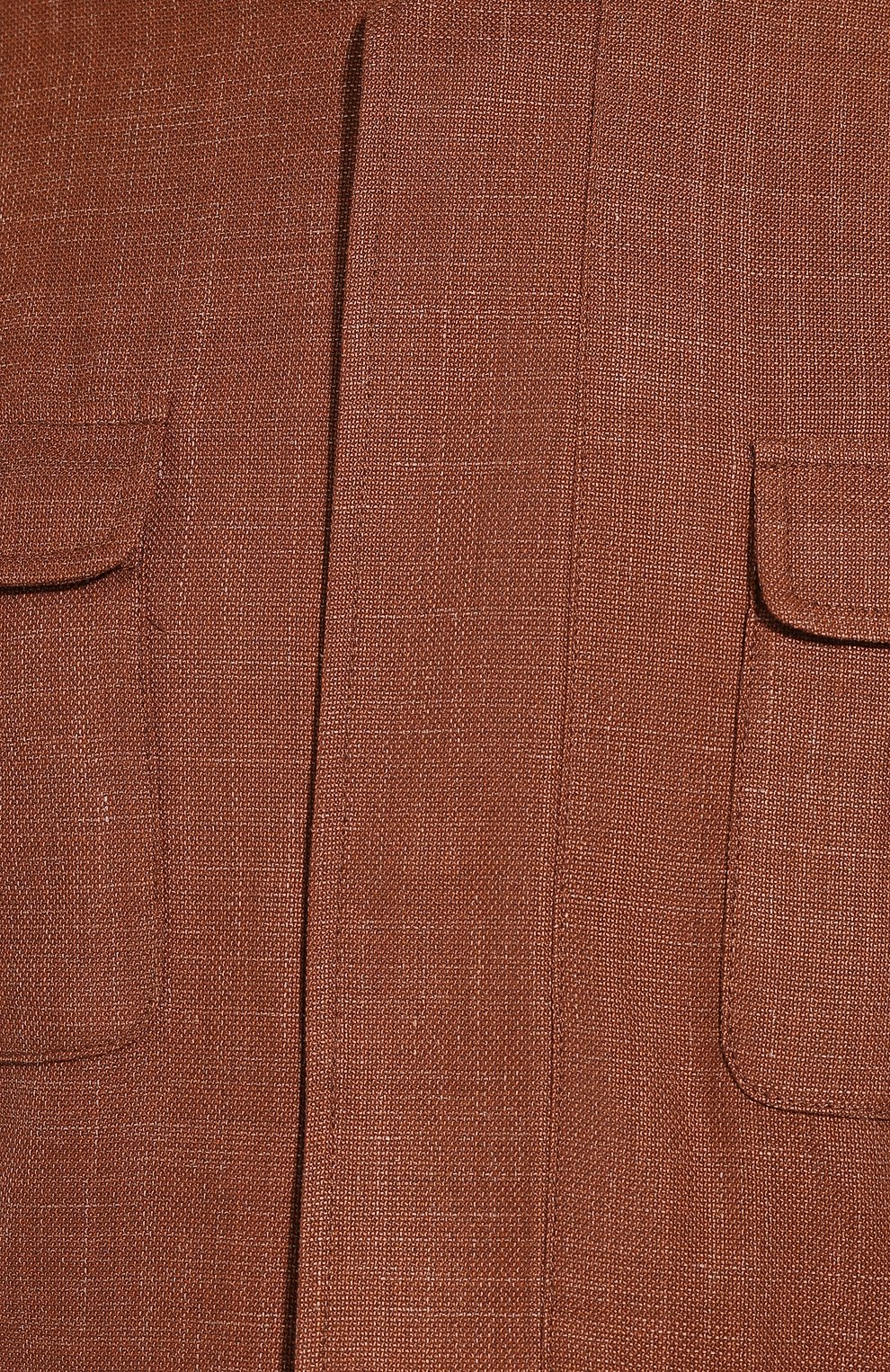 Мужская куртка из смеси шерсти и льна KITON светло-коричневого цвета, арт. UW0661V07S76 | Фото 5 (Кросс-КТ: Куртка; Мужское Кросс-КТ: шерсть и кашемир, Верхняя одежда; Материал внешний: Шерсть; Рукава: Длинные; Длина (верхняя одежда): До середины бедра; Региональные ограничения белый список (Axapta Mercury): RU; Статус проверки: Проверена категория)