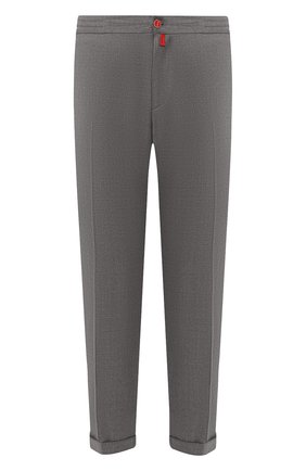 Мужские шерстяные брюки KITON серого цвета по цене 118000 руб., арт. UFPLACJ07S65 | Фото 1 Мужские шерстяные брюки KITON серого цвета, арт. UFPLACJ07S65 | Фото 1